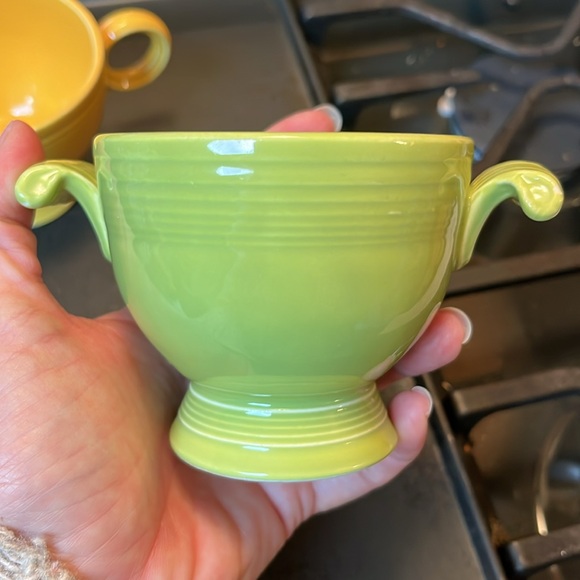 Excellent condition vintage Fiesta 3 piece sugar and cream dish - Picture 7 of 16